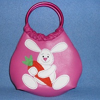 сумочка на кольцах для слинга розовая